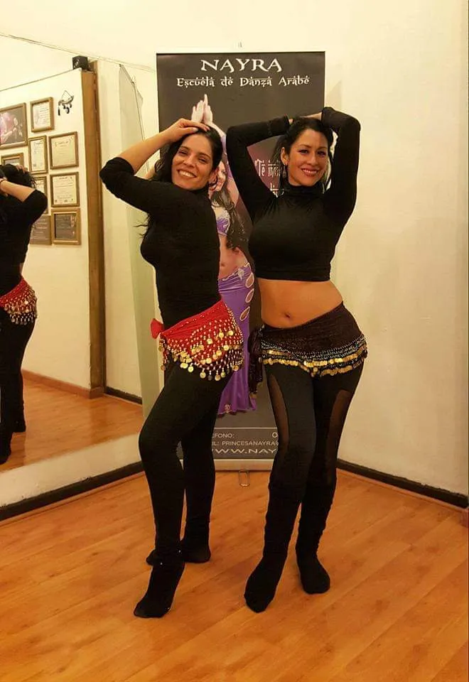 Alumnas de la Escuela de Danza Árabe Nayra