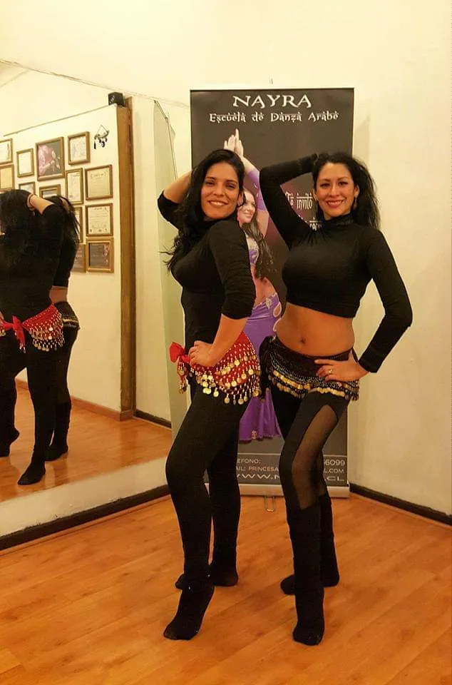 Alumnas de la Escuela de Danza Árabe Nayra