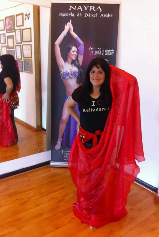 Alumnas de la Escuela de Danza Árabe Nayra