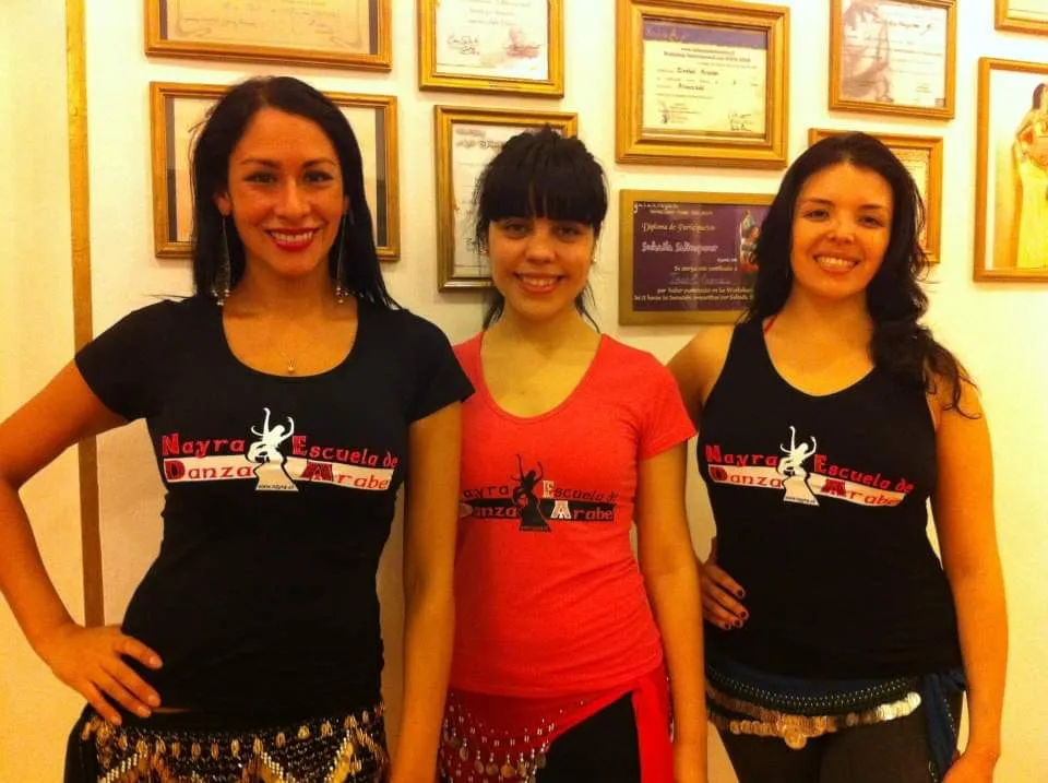 Alumnas de la Escuela de Danza Árabe Nayra