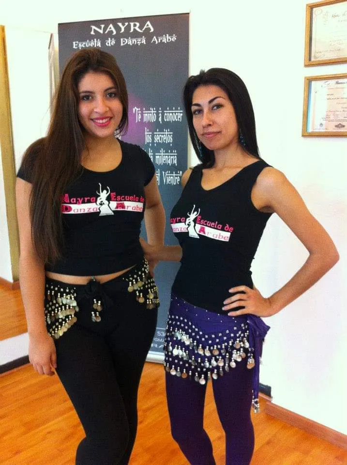 Alumnas de la Escuela de Danza Árabe Nayra